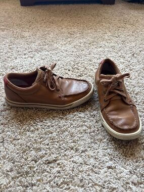 Twisted X Women's Leather Lace-Up Kicks - Tan Sz 8